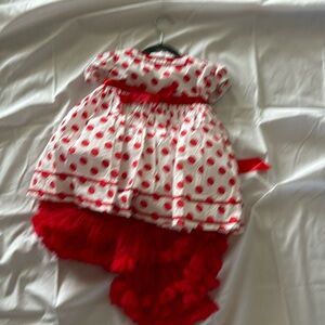 Girls dancewear small child size Shirley temple costume